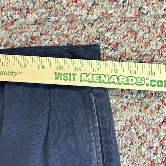 Polo Ralph Lauren Tyler Navy Double Pleated Relaxed Classic Chino Shorts Size 34 - Picture 9 of 12